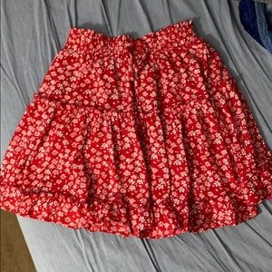 Floral mini skirt